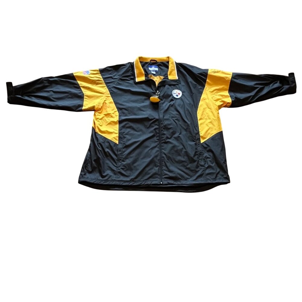 10 signatures 70s  NFL Steelers  4XL Team Jacket Black/Gold Football Fan Collect